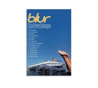 XQHMEP Album Poster for Blur-The Great Escape Poster Canvas Wall Art for Home Living Room Bedroom Decor Painting 24x36inch(60x90cm) Unframe-style