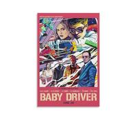XQHMEP Baby Driver Action Movie Poster Canvas Wall Art for Home Living Room Bedroom Decor Painting 12x18inch(30x45cm) Unframe-style