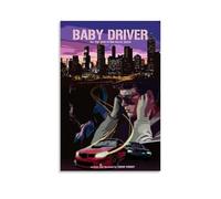 XQHMEP Baby Driver Action Movie Poster Canvas Wall Art for Home Living Room Bedroom Decor Painting 12x18inch(30x45cm) Unframe-style
