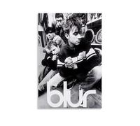 XQHMEP Band Poster for Blur-Black And White Poster Canvas Wall Art for Home Living Room Bedroom Decor Painting 16x24inch(40x60cm) Unframe-style