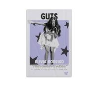XQHMEP Olivia Poster Rodrigo Album-Guts Poster Canvas Wall Art for Home Living Room Bedroom Decor Painting 08x12inch(20x30cm) Unframe-style