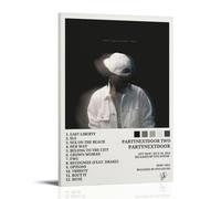 XQHMEP Partynextdoor Poster Belong to The City Album Poster Canvas Wall Art for Home Living Room Bedroom Decor Painting 12x18inch(30x45cm) Frame-style