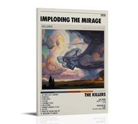 XQHMEP Poster for The Killers-Imploding The Mirage Poster Canvas Wall Art for Home Living Room Bedroom Decor Painting 08x12inch(20x30cm) Frame-style