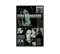 XQHMEP Type O Negative Poster Bloody Kisses-Album Poster Canvas Wall Art for Home Living Room Bedroom Decor Painting 12x18inch(30x45cm) Unframe-style