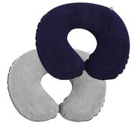 XQiangsheng 2Pcs Inflatable Travel Airplane Neck Pillow,U Shape Headrest | Portable Compact Small U Shape Headrest Support Cushion Blow up Pillow for Airplane Trains Car and Office for a Long Hauls