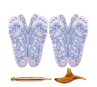 XQILGVF Chiro Socks, Foot Massage Socks, Reflexology Socks with Massage Tool, Acupressure Reflexology Socks (2 Pairs,Men)