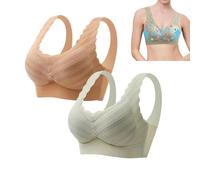 XQILGVF Ion Lift Lymphatic Detox Correction Bra Shaping Powerful Lifting Bra Lace Underwire Lifting Bra for Women