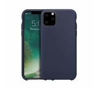 XQISIT Silicone Case for iPhone 11 Pro Max 6.5" Midnight Blue Soft Cover