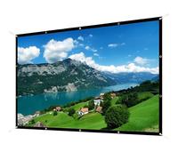 XQJLBZA 4K HD Indoor Outdoor Projector Screen with Carry Bag, Portable Foldable Lightweight Anti-Crease Movie Screen for Home Theater Backyard Party(200in/16:9)