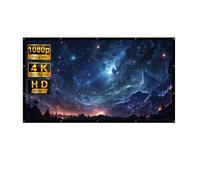 XQJLBZA Outdoor Indoor 4K HD Anti-Crease Projector Screen, Portable Foldable Lightweight Washable Movie Screen for School Home Theatre Cinema Office(84in/16:9)