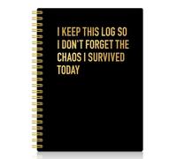 XQLZY I Keep This Log So I Don't Forget The Chaos Black Spiral Notebook