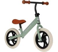 XQmax Kids Balance Bike - 12 Inch Walking Training Bicycle - Lightweight Metal Frame with Adjustable Saddle - EVA Foam Wheels & Soft Grips - First Bike for Toddlers - Matte Green