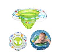 XQMMGO Baby Swimming Ring Float, Swimming Pool Bathing Accessories for Children, Toddlers and Infants, Inflatable Swimming Ring with Seat for Babies Aged 6-36 Months (Green)