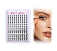 XQMMGO Cluster Lashes Individual Eyelashes, Manga Eyelash Clusters, Fairy Wispy Individual-Eyelashes, Natural DIY Eyelash-Extensions, Asian Style Anime Lash, D Curl, Mixed Length 8-18MM