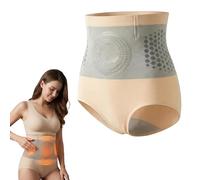 XQMMGO High Waisted Tummy Control Shapewear Shorts for Women - Thermogenic Fat Burning Sculpting Shorts - Seamless Body Shaper for Under Dresses, Anti-Chafing & Butt Lift (Nude, L)
