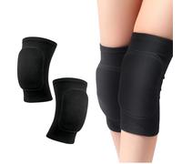 XQMMGO Knee Pads, Soft Breathable Protector Brace, Protective Sleeves for Volleyball Dance Scooter Work Cricket Thigh Pad, Lightweight Cushion, Running Weight Lifting (Black, M)