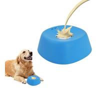 XQMMGO Slow Feeder Dog Bowl for Liquids, Anti-Choke Dog Lick Bowl with Rotating Ball Design, Slow Feeding Bowl for Yogurt & Broth, Non-Slip Licking Bowl for Small & Medium Dogs, 6oz (Blue)