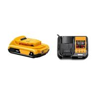 Xqscvqwfa 20V 2Ah Lithium Battery with Charger Compatible for DeWalt Replaceable DCB184 DCB200 DCF892 DCF845 DCF850 DCF911 DCD800 DCD805 Tools Parts