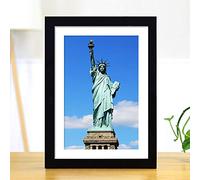 XQSSB Photo Frame Picture Frames Solid Wood Hanging Wall Black 25.5X35.5cm