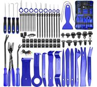 XQX 238 Pcs Car Trim Removal Tool kit, Fastener Remover Plastic Pry Tool Kit, Adhesive Cable Clips Auto Push Pin Bumper Retainer Clip Set with Storage Bag for Panel, Radio, Stereo, Audio, Dash, Window