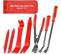 XQX 7 Pcs Auto Clip Pliers Set and Fastener Remover,Car Trim Rivet Removal Pry Tool Repair Kit with Storage Bag for Automotive Door Panel,Upholstery,Dashboard,Plastic Fasteners
