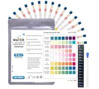 Xqzbmt 100-Pack 9 IN 1 Drinking Water Test Kit, Water Hardness test strips with pH, Hardness, Lead, Chlorine, Iron, Copper, Nitrate & More, Home Water Testing Kits for Drinking Water, Fish Tank, Pond