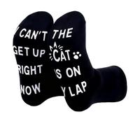 Xqzbmt Novelty Socks for Men I Can't Get Up Right Now The Cat/Dog is On My Lap Funny Socks Cats Gift Perfect for Cat Dog Dads One Size Cats Gog Lovers Gift of Birthday,Anniversary,Christmas,Holiday