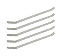 XQZMD Cat Proof Fence, Cat Proofing Fence Brackets, Angled Wall Brackets for Outdoor Yard, 55cm Long, 3mm Thick (5 Brackets)