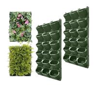 XQZMD Self Watering Wall Planting Pot, Outdoor Hanging Planter Bags with 36 Pots, Vertical Living Green Wall, Pocket Planter Hanging Wall-mounted Holder for Indoor Outdoor