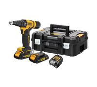 XR 18V 2 Ah Brushless Riveter 4.8 Mm - 2 Reinforced Batteries, TSTAK D Case