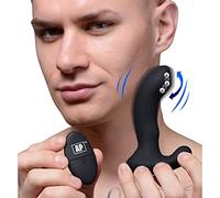 XR Brands 10X P-Massage Prostate Stimulator with Stroking Bead - Black