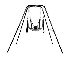 XR Brands - Black Sex Sling with Stand