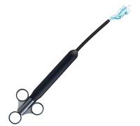 XR Brands Silicone Ribbed Lube Launcher, Black