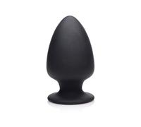 XR Brands Squeezable Large Anal Plug - Black, AG329-LARGE