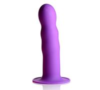 XR Brands Squeezable Wavy Dildo - Purple, 0.336 kg, AG328-PURPLE