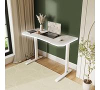 XR Living OKA 140cm Office Desk with Wireless Charging and app controlled RGB LED Lights - White, White