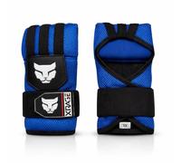 XRAGE Boxing Hand Wraps Inner Gloves - Unisex, Breathable Mesh Quick Wraps with 100cm Wrist Straps, Padded Knuckle Support for MMA, Muay Thai, Boxing, Gym & Martial Arts Training (Blue, Medium)