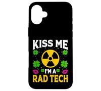 Xray Radiology Tech - Kiss Me I'm a Rad Tech St Patricks Day Case for iPhone 16 Plus