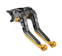 XRBAPZL Clutch Brake Lever Fit for Super SOCO TC TCmax TS TSx Brake Lever Set, Adjustable Handle Levers Motor Bike Parts Accessories(Titanium-Gold)