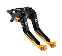 XRBAPZL Clutch Brake Lever Fit for Super SOCO TC TCmax TS TSx Brake Lever Set, Adjustable Handle Levers Motor Bike Parts Accessories(Black-Gold)