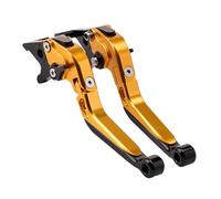 XRBAPZL Clutch Brake Lever Fit for Super SOCO TC TCmax TS TSx Brake Lever Set, Adjustable Handle Levers Motor Bike Parts Accessories(Gold-Black)