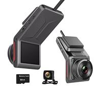 XRC TECH 4G WiFi Car Dash Cam DVR, Rearview Camera Support APP Control,GPS Camera Recorder FHD 1080P Dual Lens, GPS Log Track, Night Vision,24Hrs Remote Monitor(Include 64GB Card)