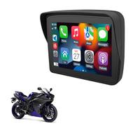 XRC TECH 5 Inch IPS HD Touch Screen,Portable Motorcycle GPS Navigator, Wireless CarPlay/Android Auto,Media MP5 player, IP67 Waterproof Dual Bluetooth For All Motorcycle