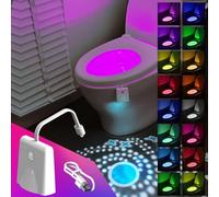 XRCHAA Motion Sensor Toilet Night Light,Toilet Seat Light,16 Coloured Waterproof Toilet Light,USB Chargeable Toilet Lights Inside Toilet,with Motion Sensor,Bathroom Decor Cool Gadgets,for All Toilets
