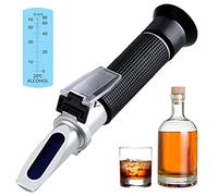 XRCLIF High Precision Alcohol Refractometer 0-80% v/v, Hand-held Alcohol Content Measurement Tool, Portable Refractometer Alcohol Meter for Bourbon Vodka Gin Tequila Mezcal Whisky Scotch etc