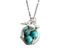XRCXBLSC Vintage Flying Little Bird Necklaces Cute Swallow Sparrow Necklace Dove Hummingbird Animal Pendant Necklace for Women Girl's Jewelry