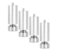 Xrdbfd 4x Furniture Feet Metal, Industrial Table Legs With M10 Bolts, Adjustable Sofa Feet, Diy Cabinet Support Legs, Non-slip and Silent, Maximum Load-bearing 100kg,Silver-18cm/7in