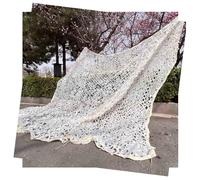 Xrdbfd Camo Net 2x4m 3x5m 4x6m 5x8m, Military Reinforced Camouflage Netting, Beige Camo Netting, Hunting Camouflage Net, Outdoor Sunscreen Shade Net Cover,beige-1.5x2m/4.9 * 6.6ft