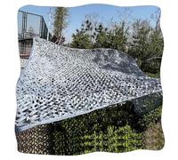 Xrdbfd Camouflage Net 2x4m 3x6m 4x8m 5x5m, Reinforced Camo Netting, Military Hunting Camouflage Netting, Outdoor Garden Pergola Shade Net, Camo Net Sunblock,grey-4x11m/13 * 36ft