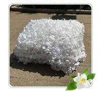 Xrdbfd Camouflage Netting 2x4m 3x6m 4x5m 5x8m, White, Hunting Camo Net, Outdoor Pergola Shade Net, Sunscreen Camouflage Net, Military Decorative Camo Netting,white-1.5x7m/4.9 * 23ft